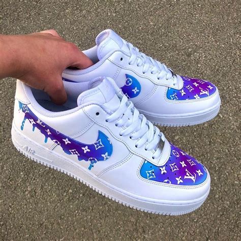 air force custom lv blue|louis vuitton air force 1.